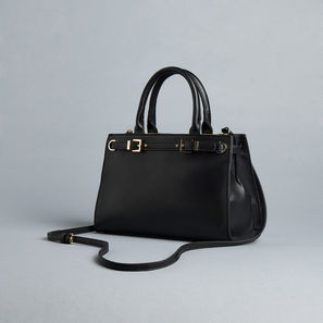 Plain Hand Bag with Double Handles