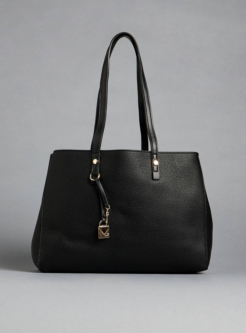 Plain Hand Bag with Double Handles