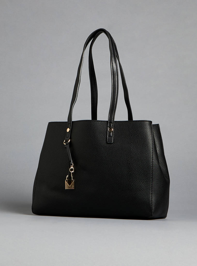 Plain Hand Bag with Double Handles