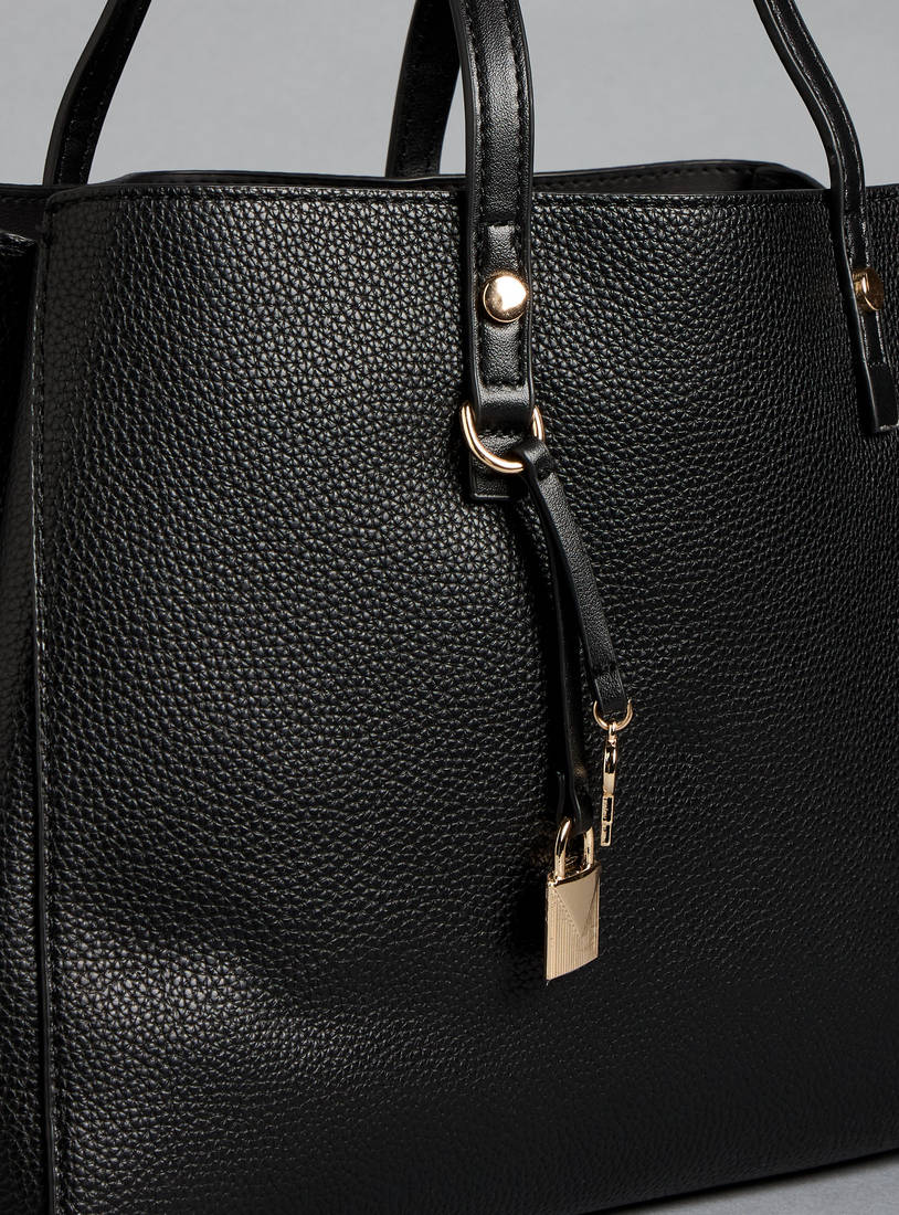 Plain Hand Bag with Double Handles