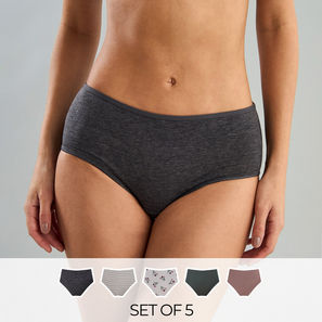 Pack of 5 - Assorted Midi Briefs